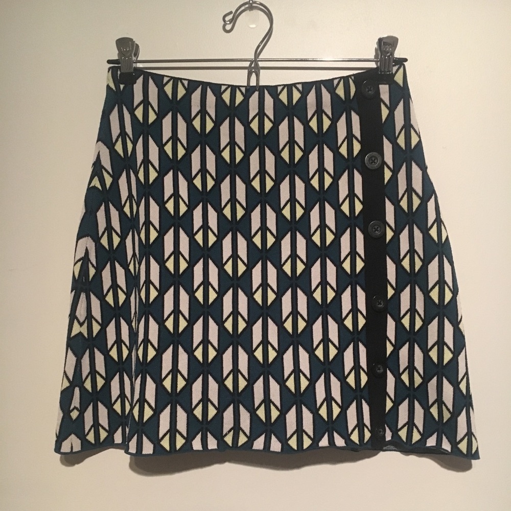 Geometric stretch mini skirt Rachel Roy